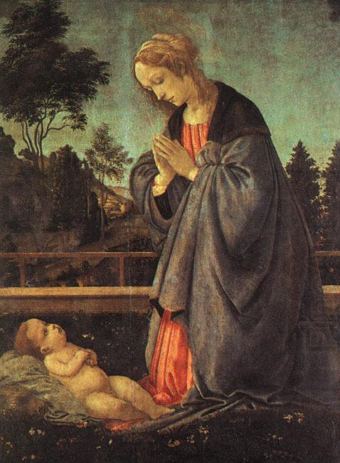 Filippino Lippi The Adoration of the Child china oil painting image